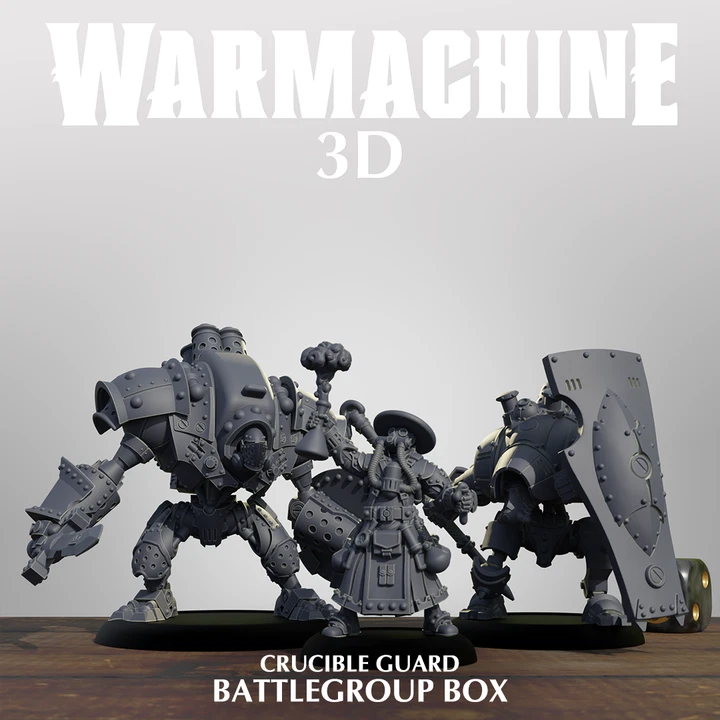 STEAMFORGE GAMES Warmachine crucible guard battlegroup box starter set models