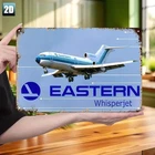 Eastern Airlines Airplane Vintage Iron Tin Metal Signs Home Décor 8x12