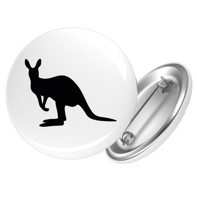 Button Kangaroo Silhouette Geschenkidee Kangaroo Geschenk Präsent Mitbringsel So