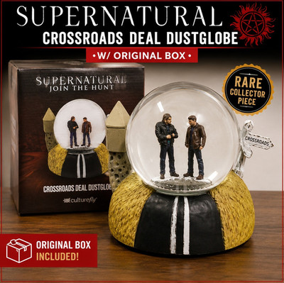 CultureFly Supernatural Crossroads Deal Snow Globe W/ Original Box