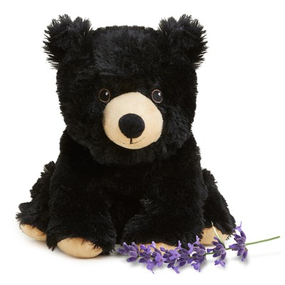 Warmies Microwavable & Weighted Stuffed Animals, Black Bear - Heated S