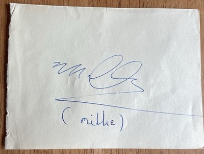 ''My Boy Lollipop'' Jamaican Singer Millie Small Autograph