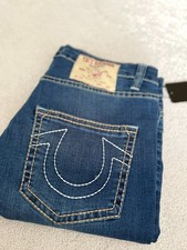 True Religion Rocco Jeans Blue Skinny/Slim Fit Stretch New With Tags W34 L32