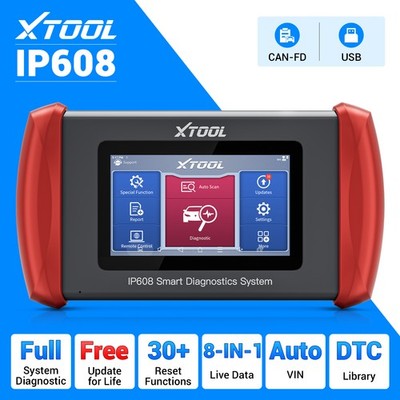 XTOOL IP608 Vollsystem-OBD2-Scanner-Diagnosegerät, Codeleser mit 30 Funktionen