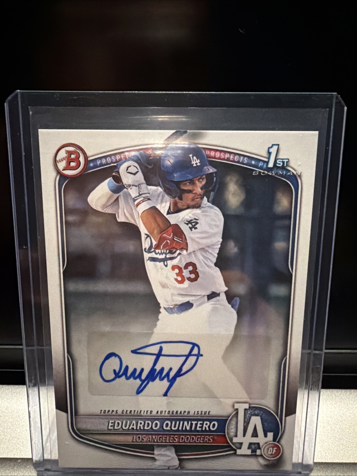 2025 Bowman Eduardo Quintero 1st Bowman Autograph Dodgers