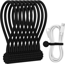 Rich&Ray Silicone Magnetic Twist Ties Reusable Magnetic Ties for Bundling and...