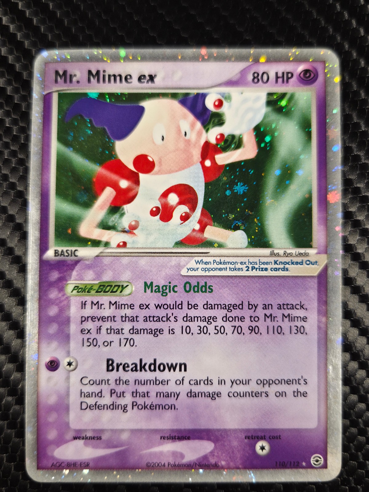 (NM) Mr. Mime ex 110/112 Firered & Leafgreen Holo Rare Vintage Pokemon Card