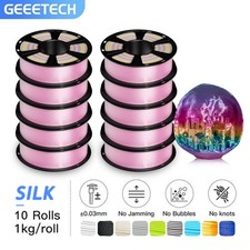 10KG GEEETECH Silk PLA Filament Rainbow Gradient 1.75mm 1KG/Roll For 3D Printer