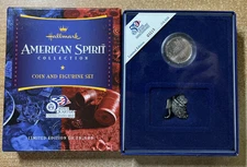 Hallmark American Spirit Collection Coin and Figurine Set Limited New Hampshire