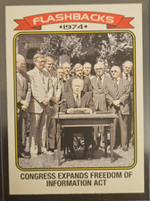 2023 Topps Heritage #NF-9 News Flashback Freedom of Information Act!