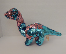 Ty ~ Beanie Babies*Flippables * 2018 * 'Tremor' the Dinosaur * NO Hang Tag