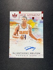 2018-19 Panini Court Kings Heir Apparent Auto De'Anthony Melton RC Red /99 XV44