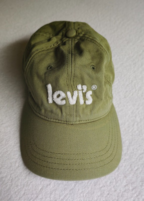 Levi's Strauss & Co Two Horse Brand Cap Mütze Olivgrün 90er Vintage One Size