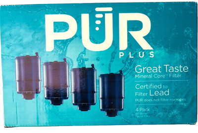PUR PLUS Great Taste Faucet Mount RF-9999 Replacement Filters 4 Pack NEW SEALED