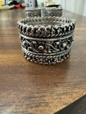 Antique Napkin Rings Silver Plate Etched Set Of 4