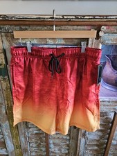 Burnside Mens Volley Shorts. UV Protection,stretch,quick Dry. Swim Trunks L