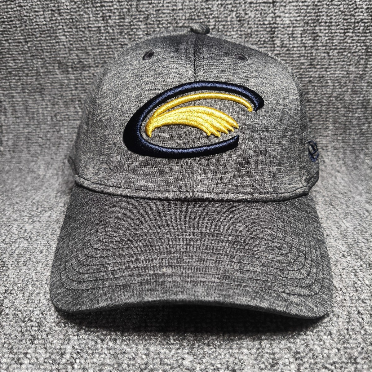 New Era 39THIRTY Gray Fitted Curved Bill Cap Hat Size 7 3/8
