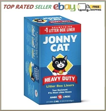 Jonny Cat Heavy Duty Jumbo Tear-Resistant Litter Box Liners, 15 Count free shipp