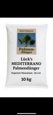 Mediterrano Palmendünger   Premium Granulat für kräftige Palmen  Hanfpalmen 10kg