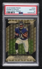 2016 Panini Prizm Rookie Gold Vinyl 1/5 Kenneth Dixon #242 PSA 10 GEM MT 4hj