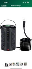 Power Strip Tower Surge Protector with 16 AC Multiple Outlets with 4 USB A Ports