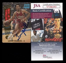 1993 Action Packed: # 83 Lenny Wilkens HOF Auto W/JSA COA (Auto)