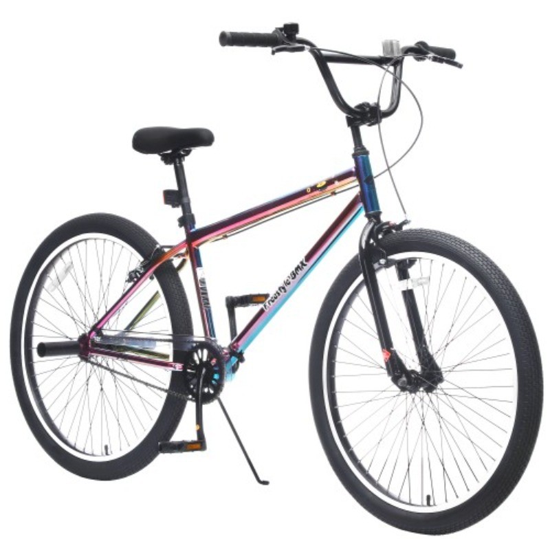26" Freestyle Bike for Teens Single Speed w/2 Pegs Dual Brakes BMX Style Bicycle