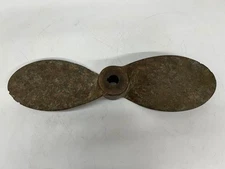 Vtg Solid Brass or Bronze 2 Blade Boat Propeller Prop 27" Long Maritime Nautical