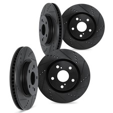 Fits 2010-2024 Jaguar Xj F-type Xf Front Rear Disc Brake Rotor Set 8004-20006
