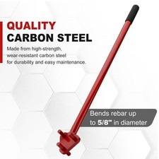 Manual Rebar Bender,Rod Bending Tool Hand Operated for 5/8 inch Rebar Flat Steel