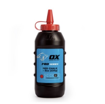 Ox Tools PRO Kreideminen 226g 8oz - rot