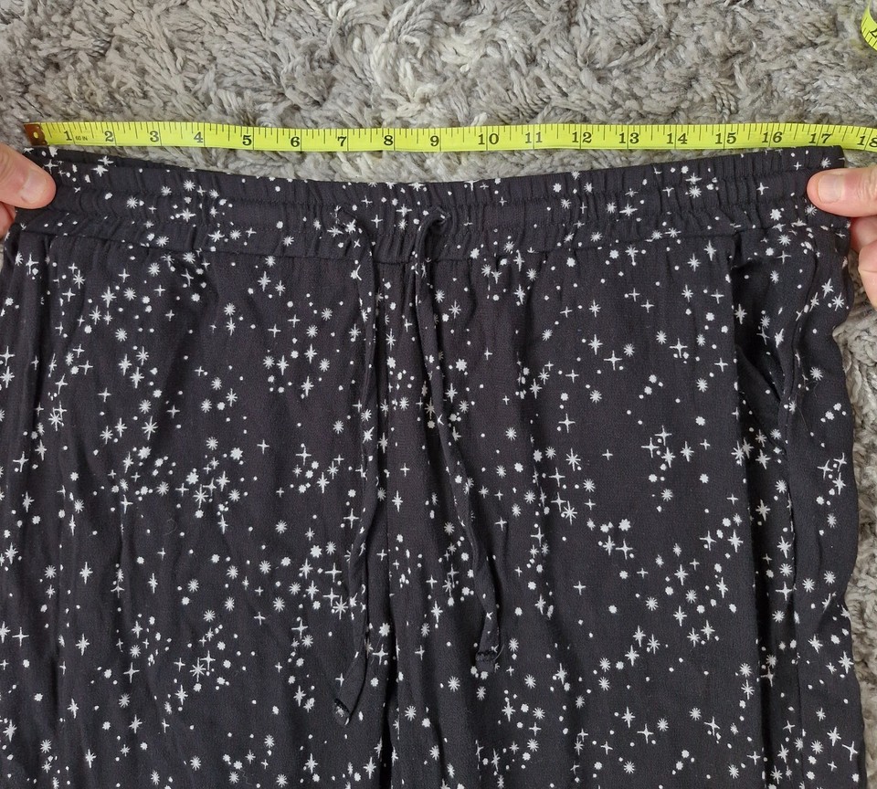 Marks and Spencer Star Lounge Trousers Womens Size 16 Medium Black eBay