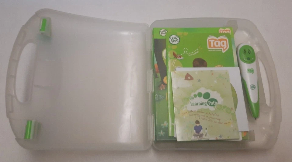 Leap Frog Tag Reading Tool, CDs, 4 Books, Parents Guide Home School Literacy - Image 2 of 4