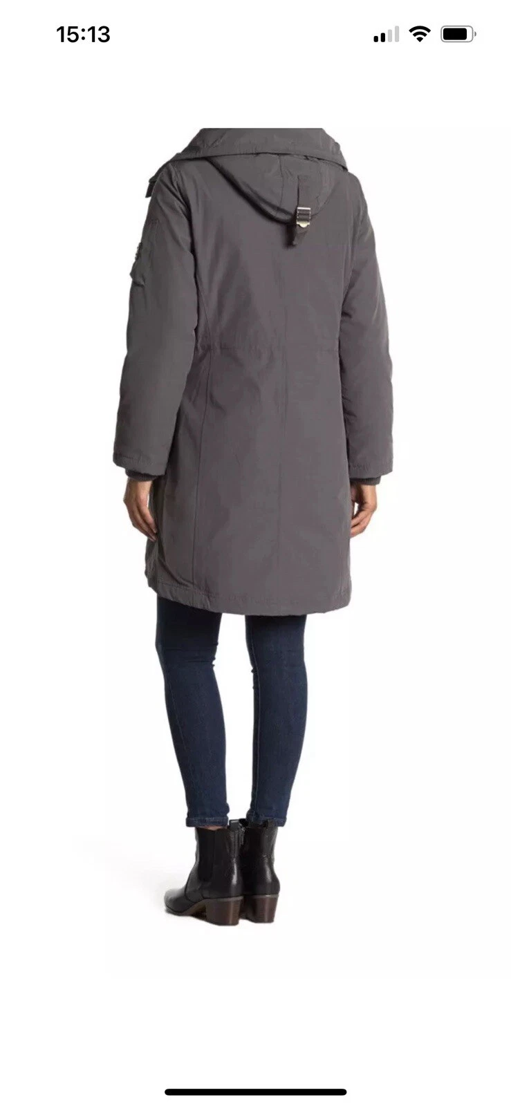 Giacca Anorak Michael Kors donna Missy piumino imbottito pelliccia sintetica cappuccio taglia XS $330
