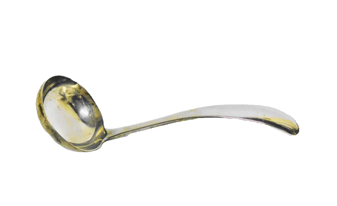 Antique Dutch Silver, Queen Juliana Sauce Ladle A.J. Driesen, Schoonhoven 1916