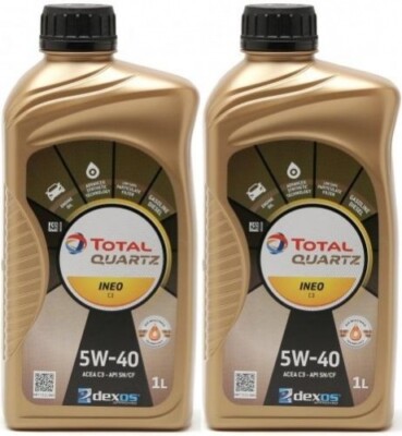 Total Quartz Ineo C3 5W-40 Motoröl 2x 1l = 2 Liter