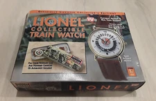 Lionel Collectible Train Leather Watch In Collector's Tin ORIGINAL BOX + COA