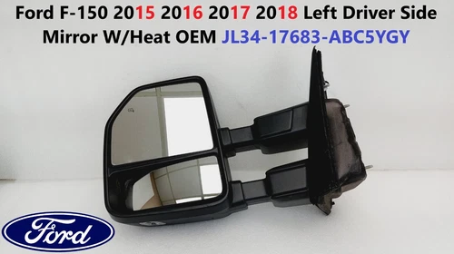 Ford F150 2015 2016 2017 2018 Left Driver Side Mirror W/Heat JL34-17683-ABC5YGY