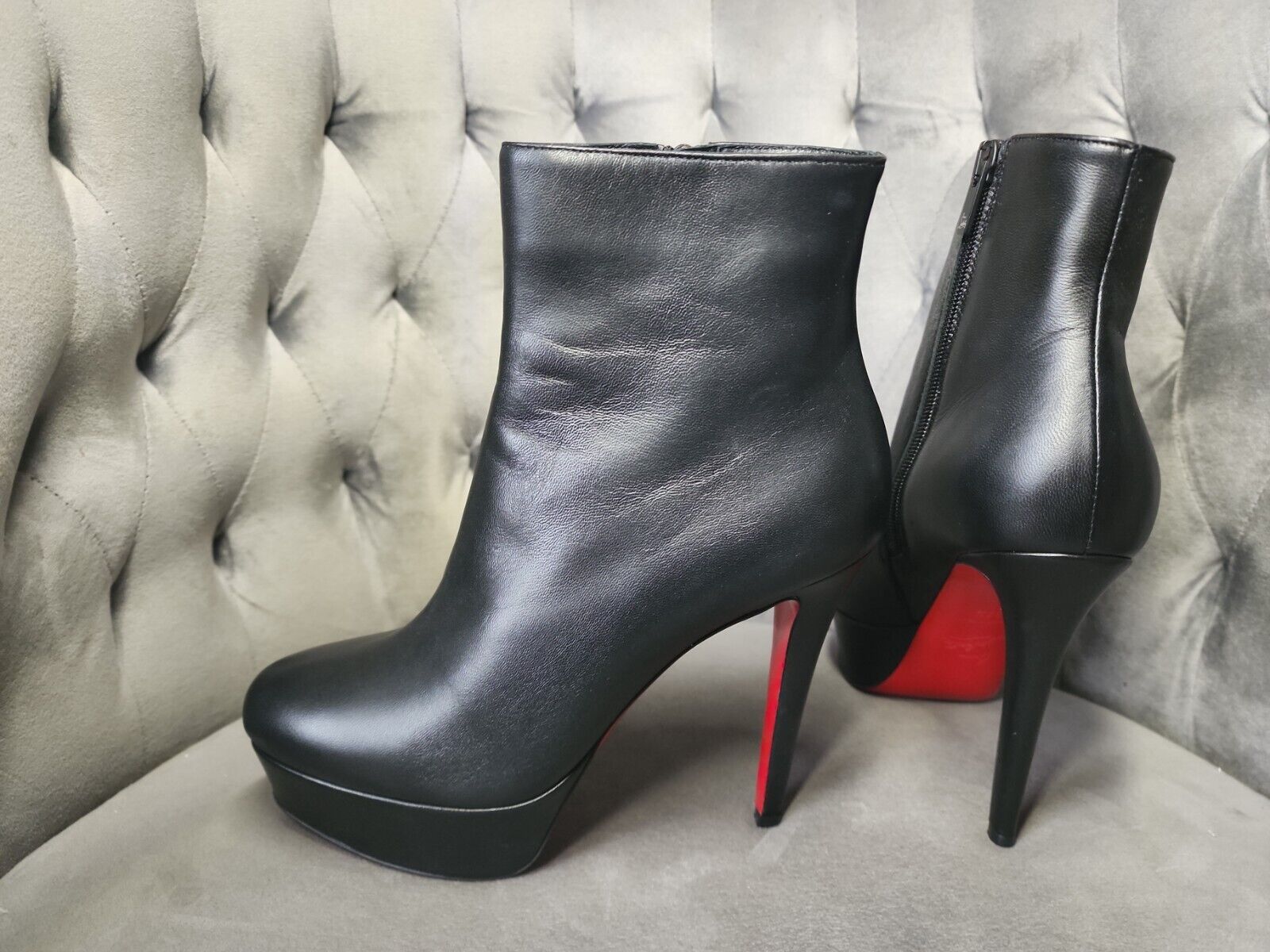 Uanset hvilken glimt Først christian louboutin Bianca booty 37.5 | eBay