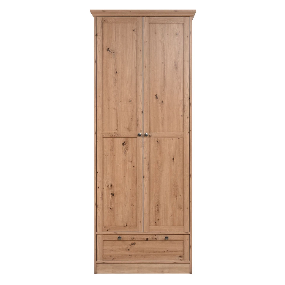 Dressing Armoire Penderie Meuble Rangement Placard Bois Garde-robe Homestyle4u - Photo 4/4