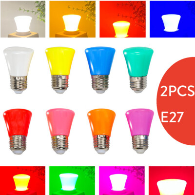 2X E27 2W Led Bulb Multicolored Light Decorative Ac220v 240v 360/degree Lighting