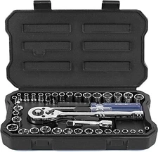 39-PCs Drive Socket Wrench Set, 14 & 38 Small Sockets Set 38 Ratchets