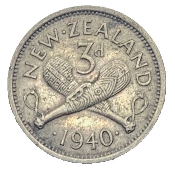 1940 Year New Zealand Silver Coins