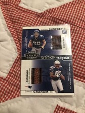 JEREMY SHOCKEY DANIEL GRAHAM RC 2002 PLAYOFF HONORS DUAL EVENT USED FOOTBALL