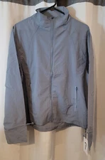 ZYIA Active DRAWSTRINGS WINDBREAKER Size: XL Color Gray NWT
