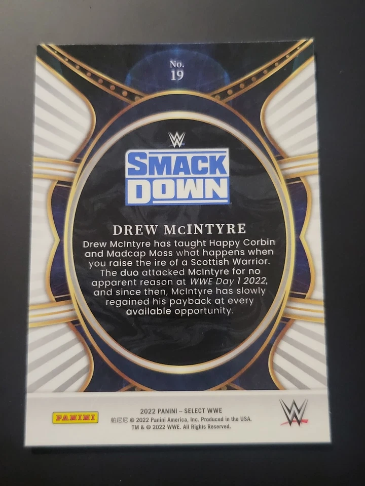 2022 WWE Panini Select DREW MCINTYRE PHENOMENON SMACKDOWN - Image 4 of 4