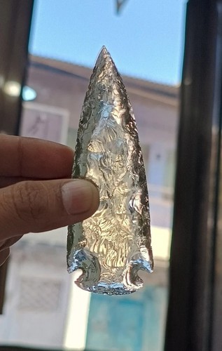 Cristal punta de flecha de cuarzo ahumado - piedra preciosa curativa grande para joyería - Imagen 4 de 7