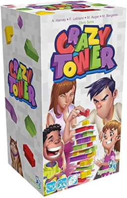 Asmodee Crazy Tower, Familienspiel, Geschicklichkeitsspiel, Synapses Games, neu