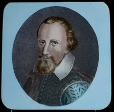 SIR RICHARD GRENVILLE PORTRAIT C1910 Magic Lantern Slide HMS REVENGE