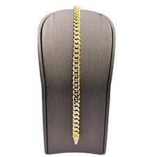 18ct 18K Yellow Gold Curb Cuban Link Bracelet 20.57 Grams 22cm 5.5mm Wide. New